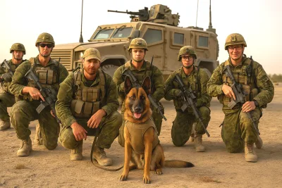 Chien de guerre et sa section – comportementaliste canin Terrebonne